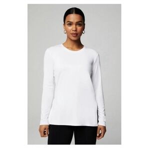 Fabletics‎ Long Sleeve Shirt Size S White Casual Athletic Women's